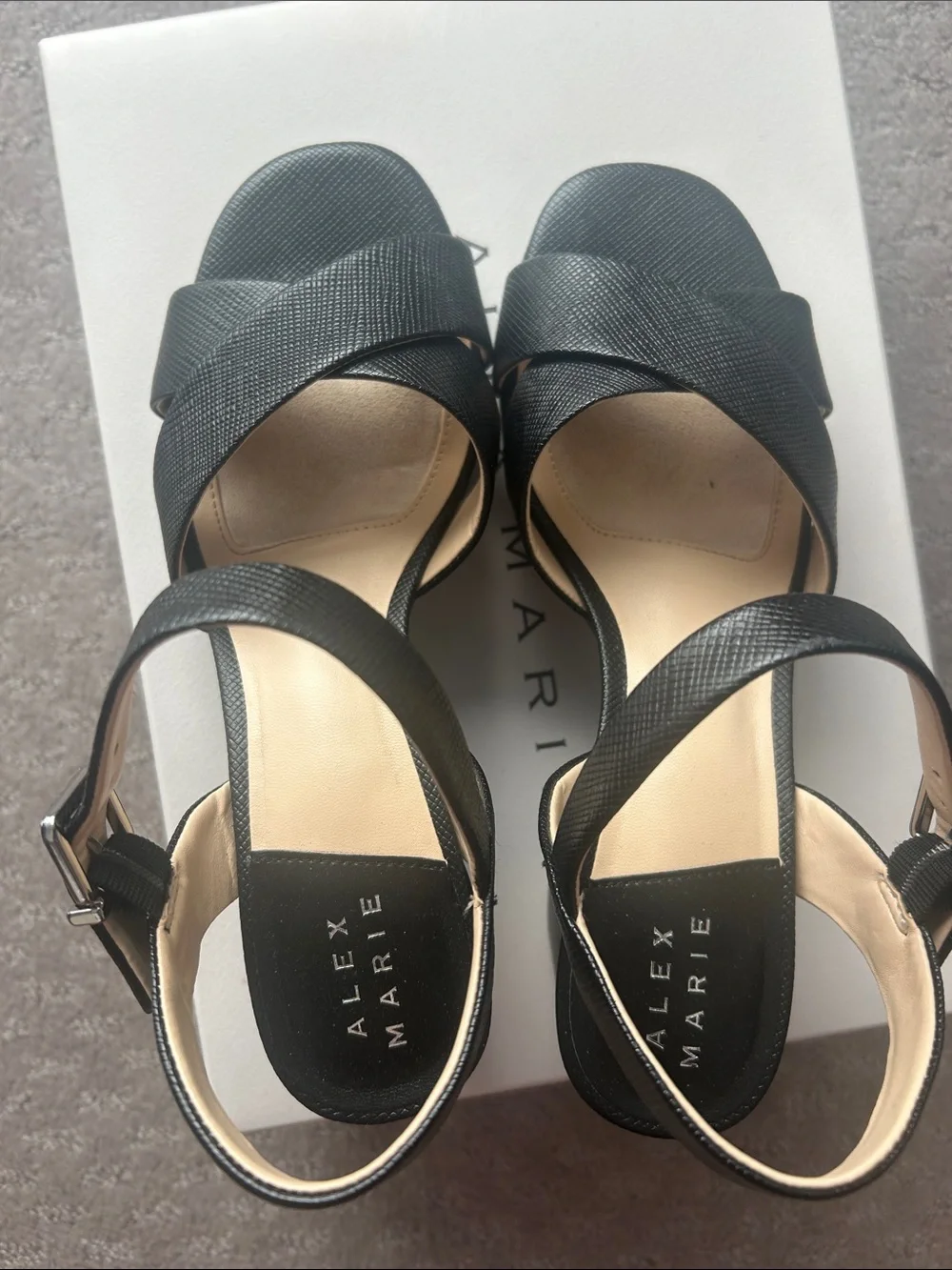 Alex Marie Anette Black platform sandal